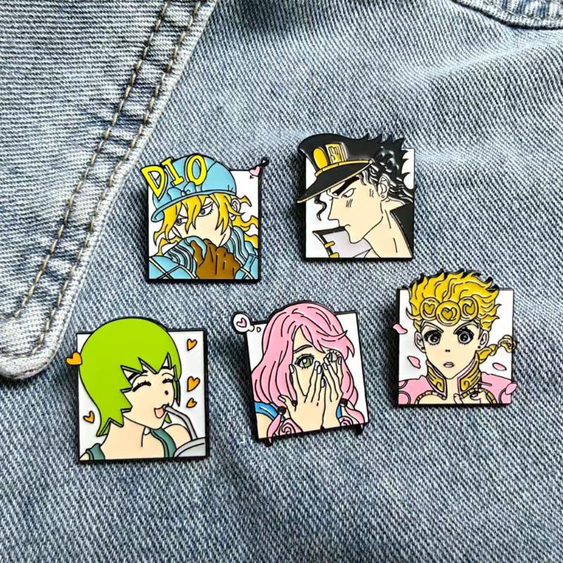 Cosplay Anime Jojo - 5pcs Hot Anime JOJO Character Brooches