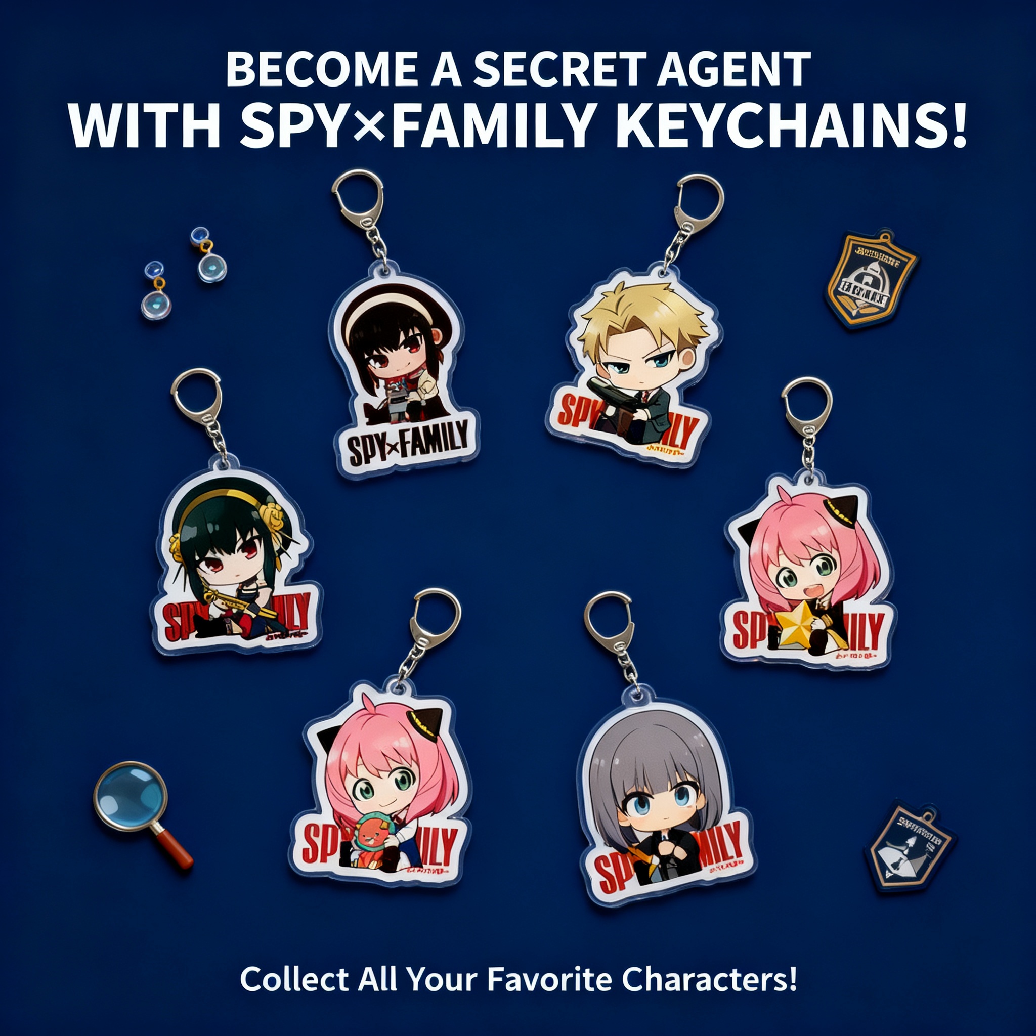 Anime Cosplay Yor - Spy x Family Acrylic Keychain Anime