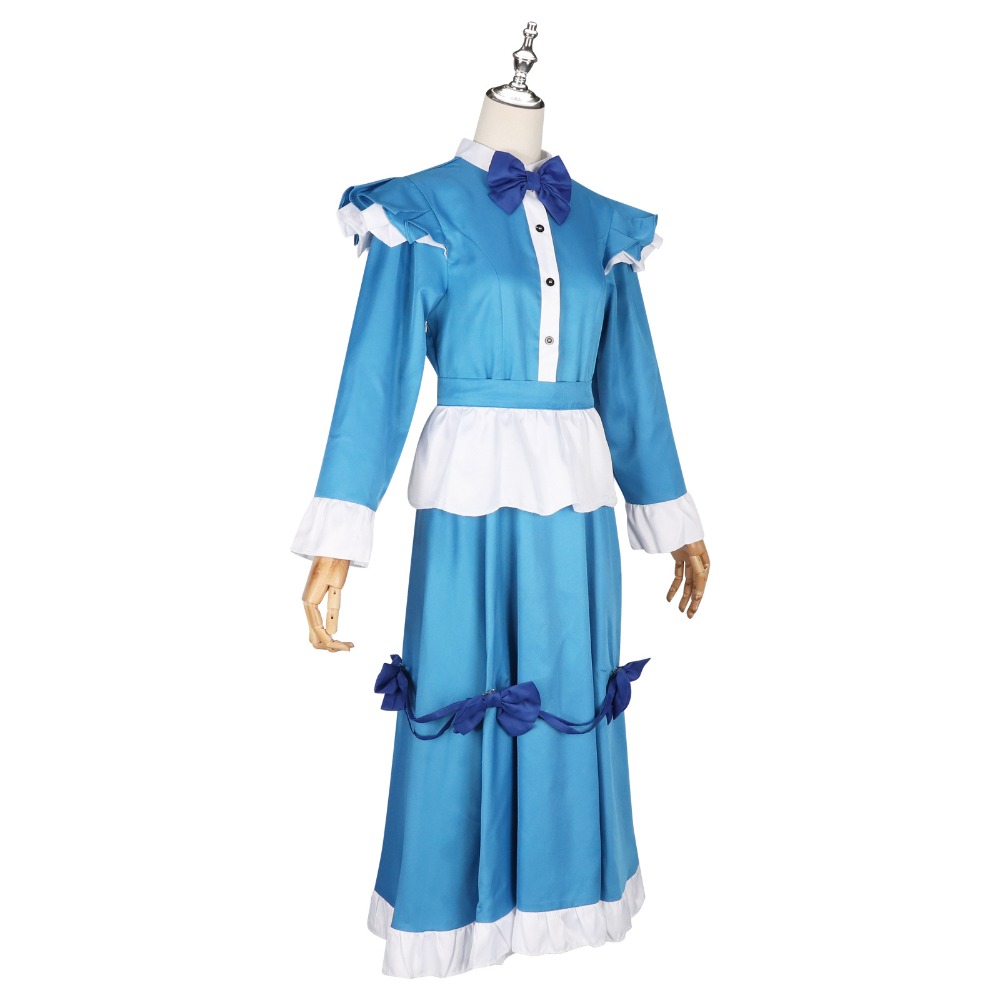 Poppy Red Hair Cosplay Costume – Anime Cosplay Blue Hair recenzja i cena