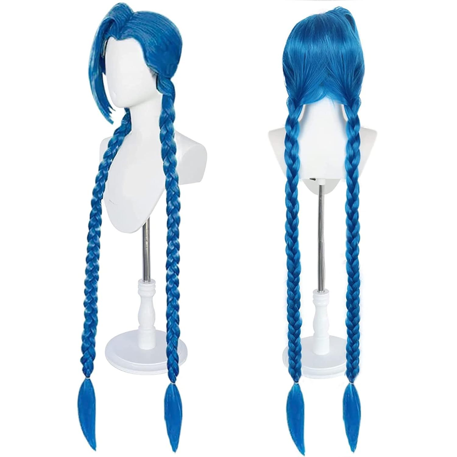 Game Arcane Jinx Cosplay Wig V – Anime Cosplay Blue Hair recenzja i cena