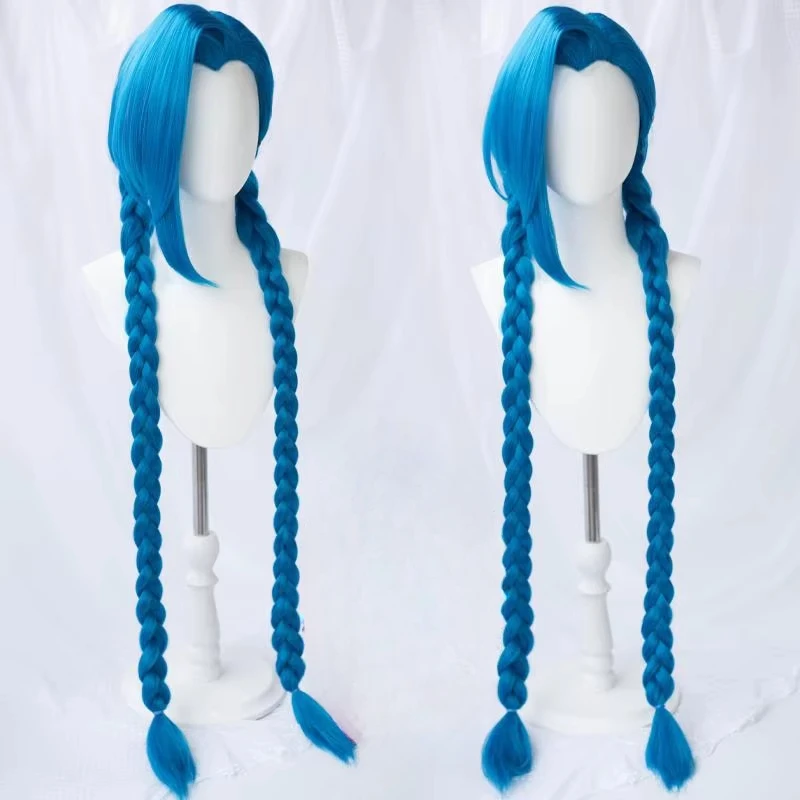 Game Arcane Jinx Cosplay Wig V – Anime Cosplay Blue Hair recenzja i cena