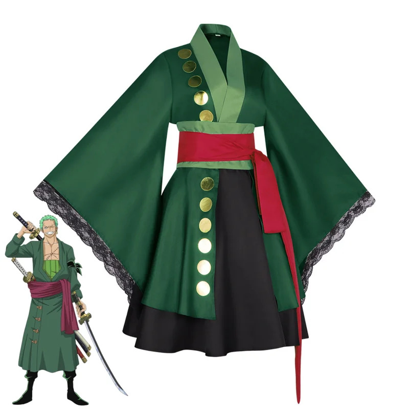 Anime Roronoa Zoro Cosplay Cos – Anime Zoro Cosplay Female recenzja i cena