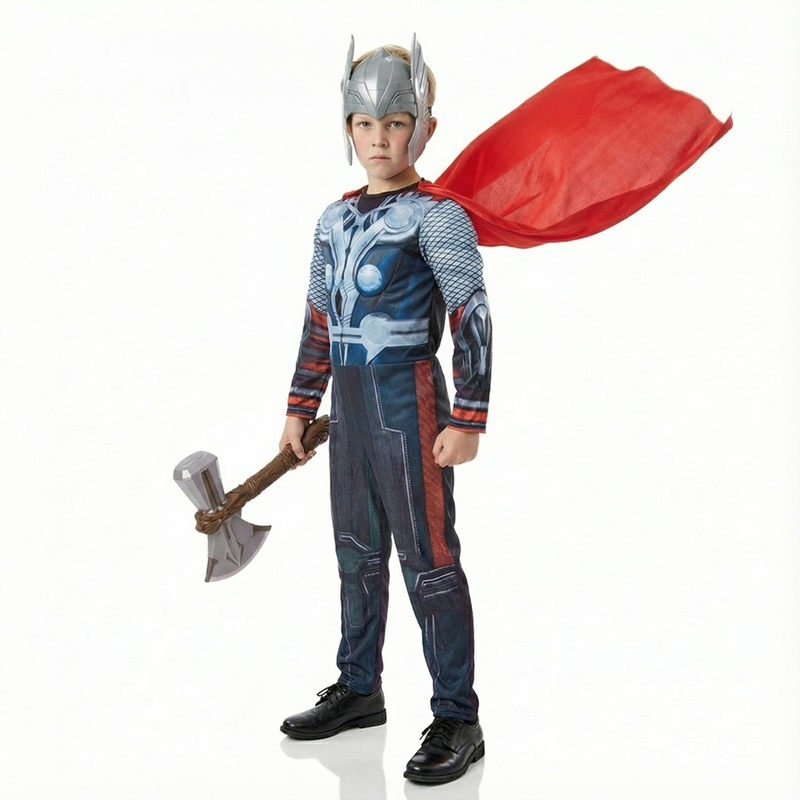 Kids Thor Superhero Cape Costu – Anime Cosplay For Halloween recenzja i cena