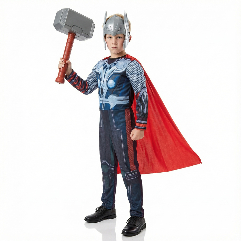 Kids Thor Superhero Cape Costu – Anime Cosplay For Halloween recenzja i cena