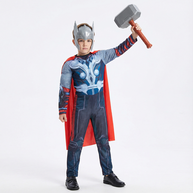 Kids Thor Superhero Cape Costu – Anime Cosplay For Halloween recenzja i cena