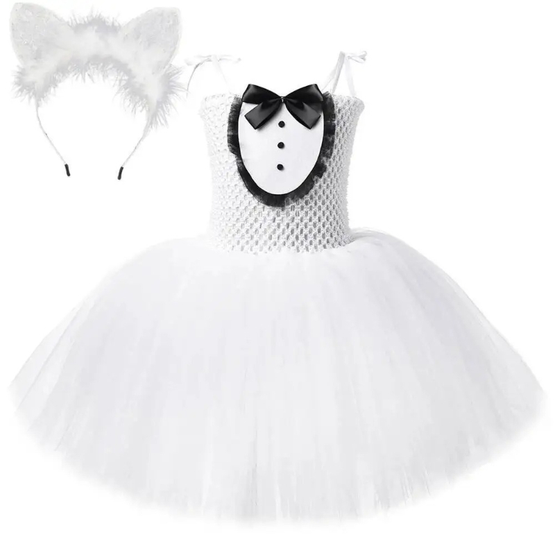 White Black Cat Tutu Dress for – Anime Cosplay Simple recenzja i cena