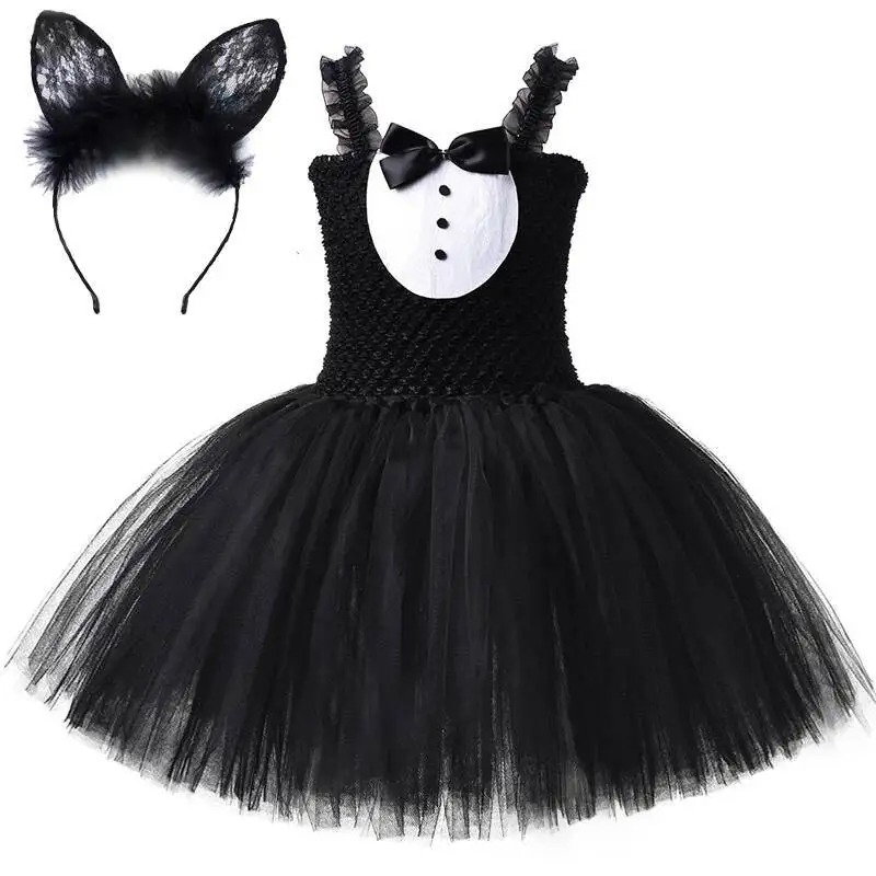White Black Cat Tutu Dress for – Anime Cosplay Simple recenzja i cena