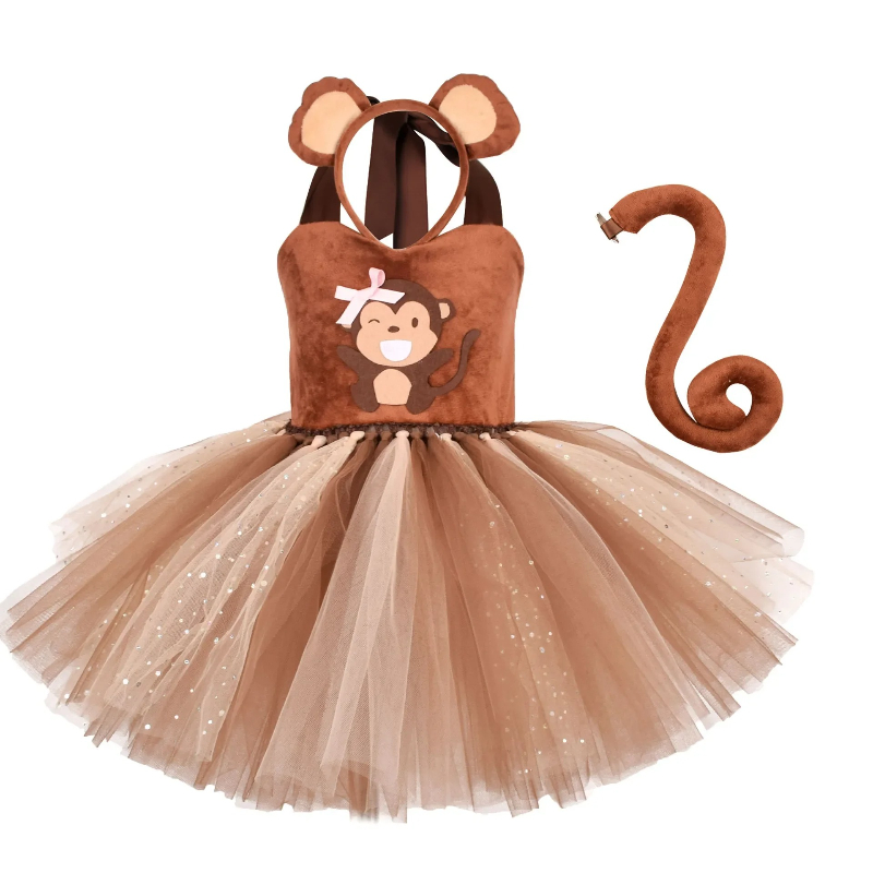 Brown Monkey Tutu Dress for Ba – Anime Cosplay Simple recenzja i cena