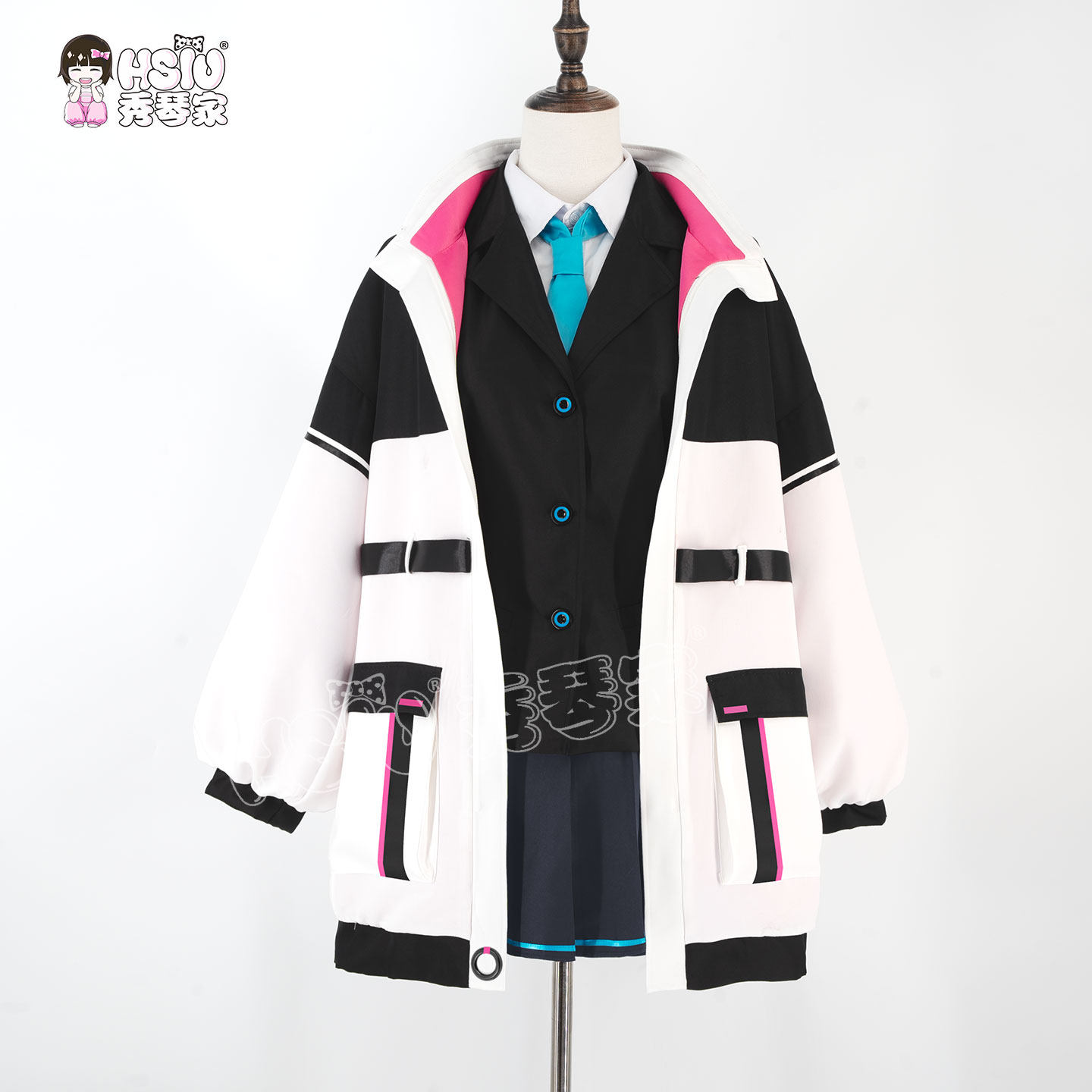 Blue Archive Kei Cosplay Costu – Anime Cosplay Blue Hair recenzja i cena