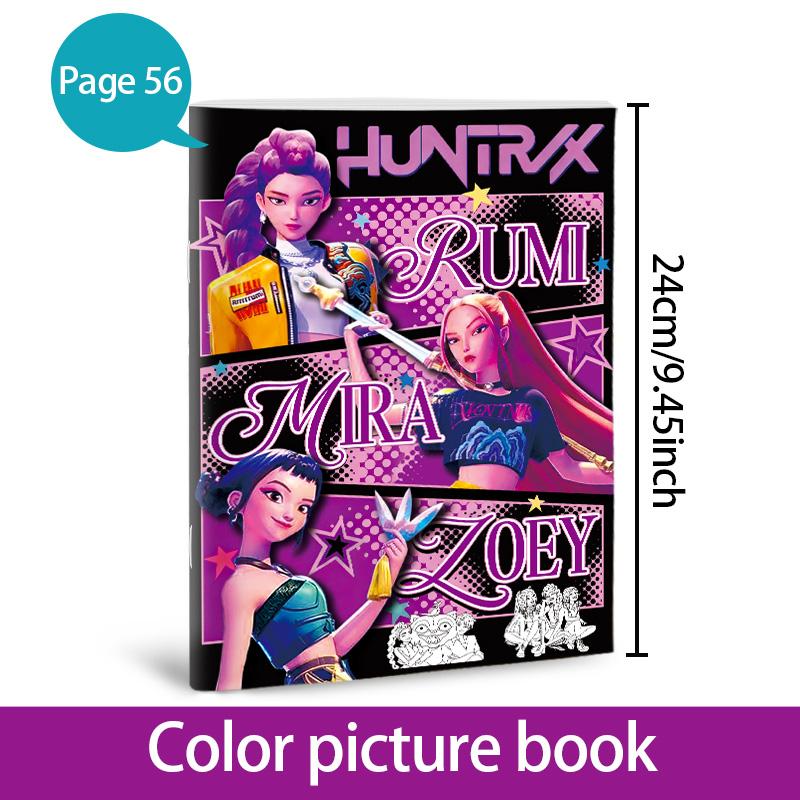 Hot 56 Pages Kids Anime Cartoo – Anime Cosplay Coloring Pages recenzja i cena