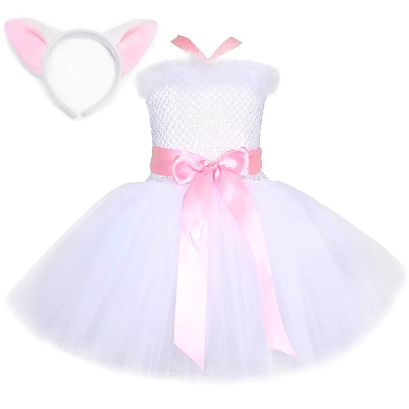 White Fox Costume for Girls Bi – Anime Cosplay Simple recenzja i cena