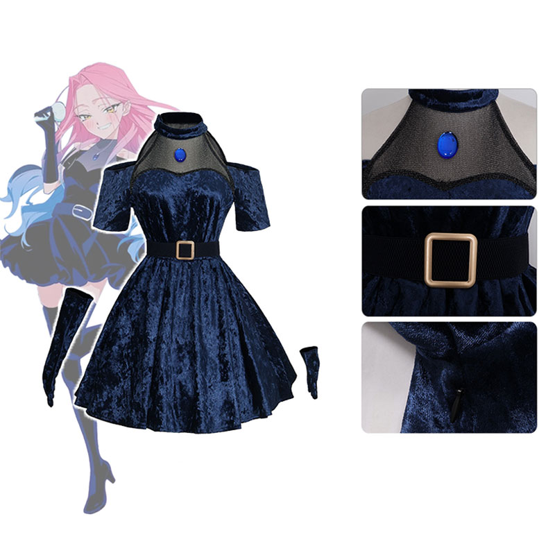 Mizi Cosplay Anime Alien Stage – Anime Cosplay Blue Hair recenzja i cena