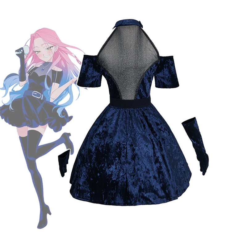 Mizi Cosplay Anime Alien Stage – Anime Cosplay Blue Hair recenzja i cena