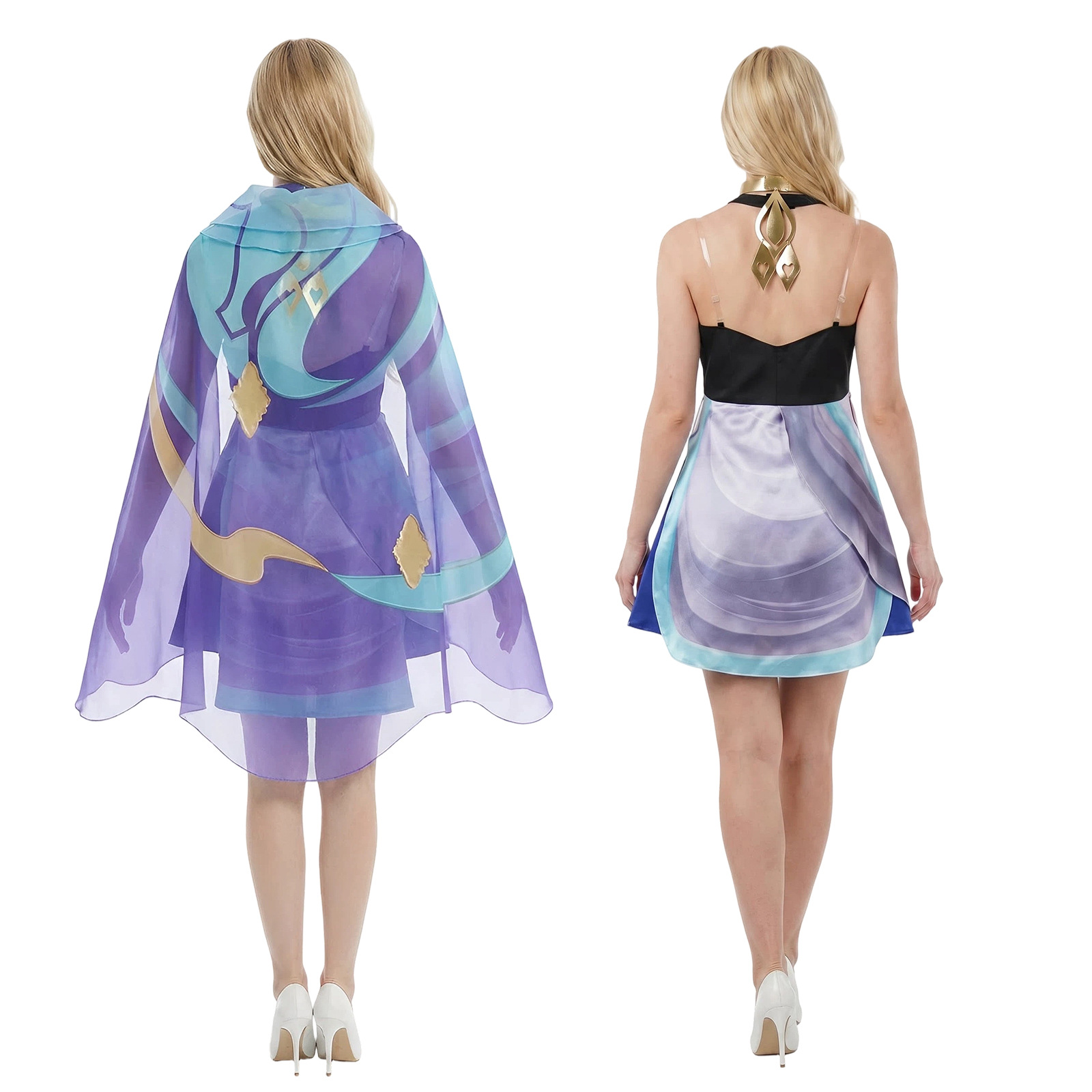 Dolia Dress with Headscarf Cos – Anime Cosplay For Halloween recenzja i cena