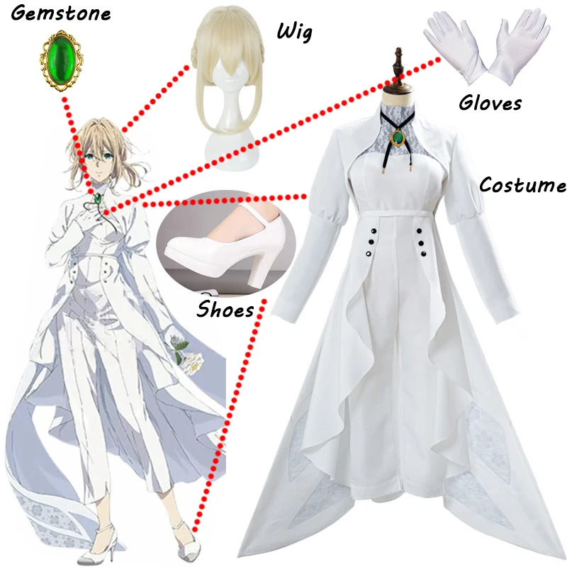 Anime Violet Evergarden Cospla – Violet Evergarden Dress recenzja i cena