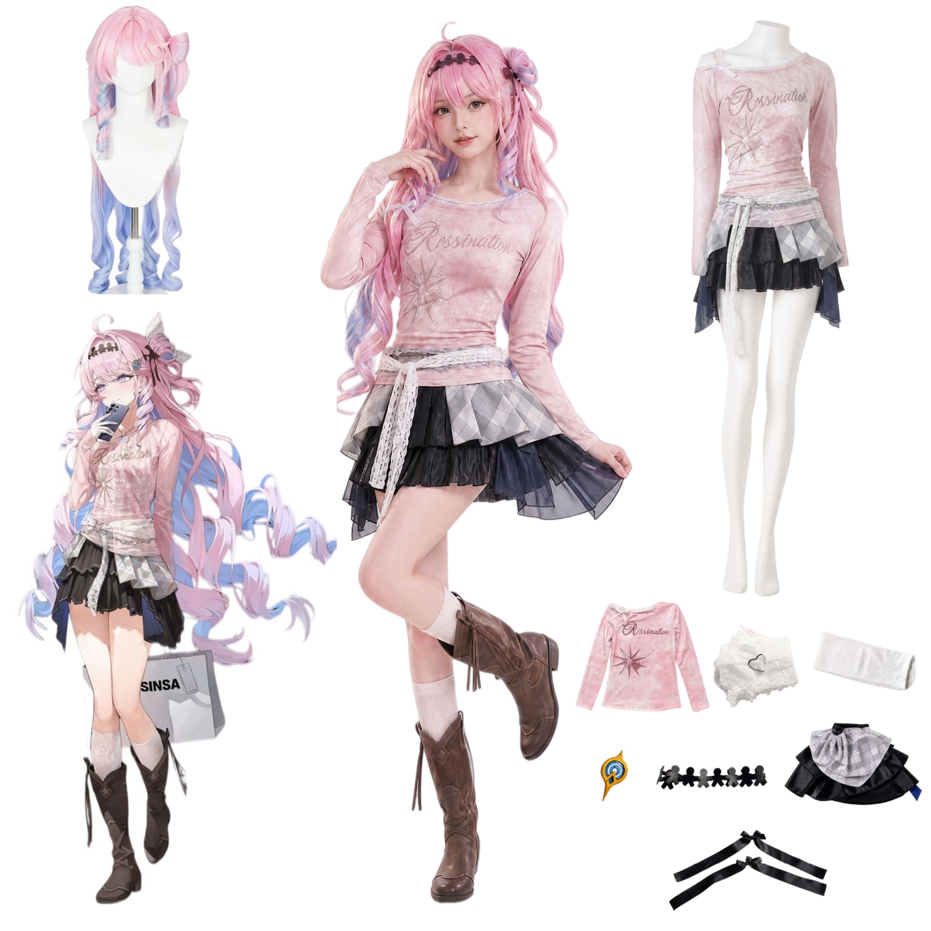 Wuthering Waves Denia New Skin – Anime Cosplay Wig recenzja i cena