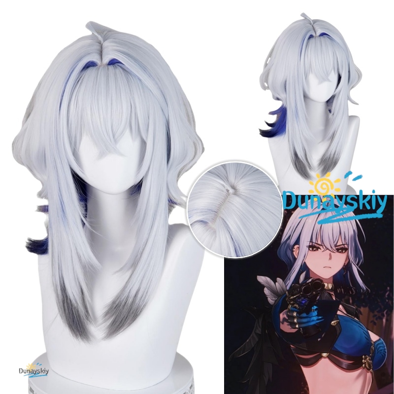 Galbrena Cosplay Wig Gray blue – Anime Cosplay Blue Hair recenzja i cena