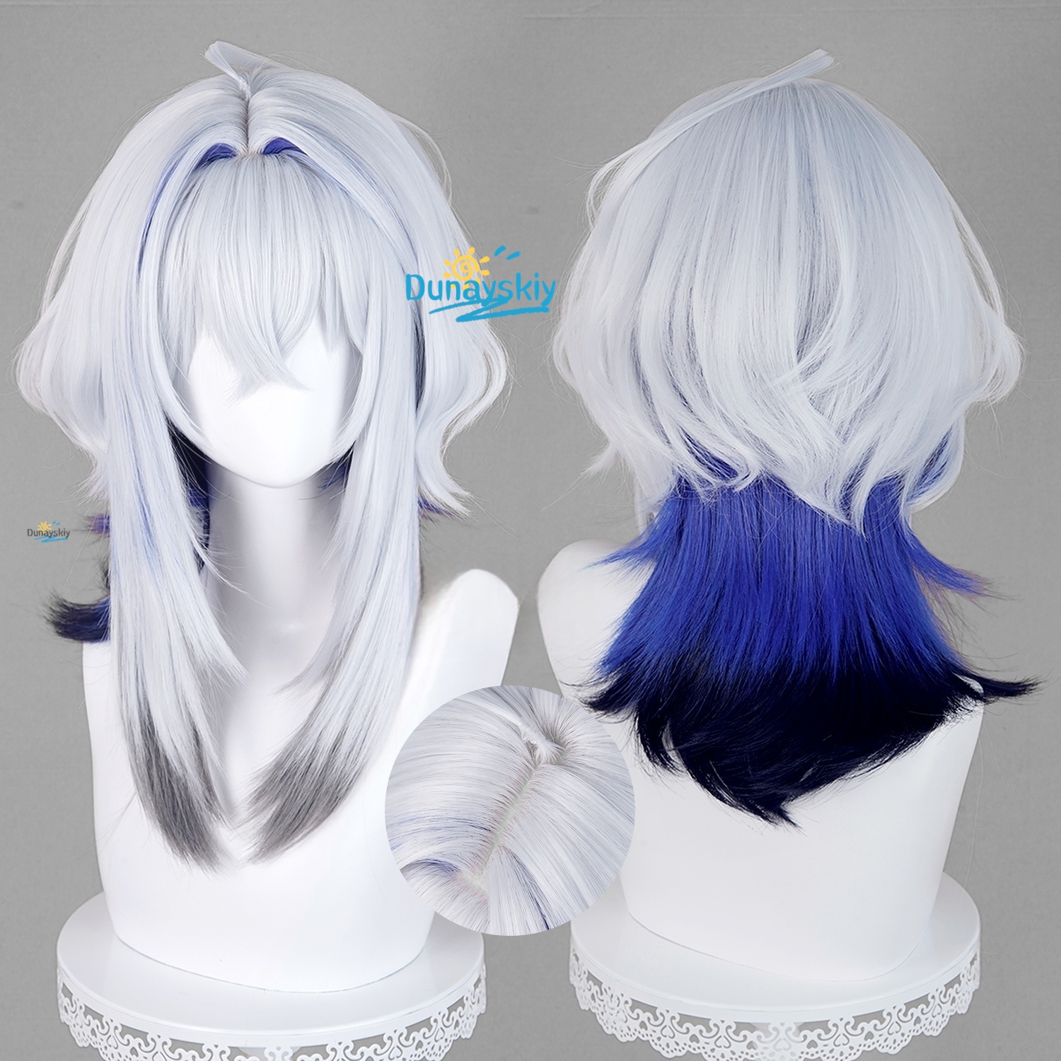 Galbrena Cosplay Wig Gray blue – Anime Cosplay Blue Hair recenzja i cena
